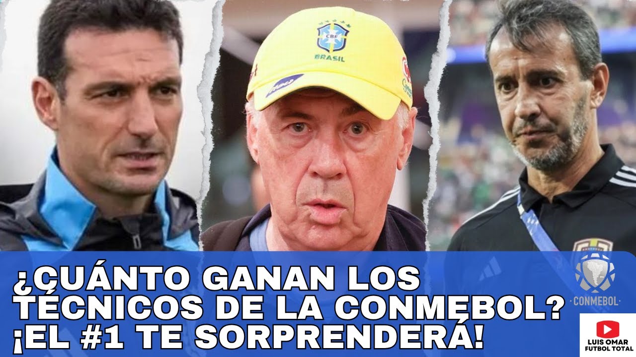 ¿Cuánto Ganan los Técnicos de la CONMEBOL? ¡El #1 Te Sorprenderá!