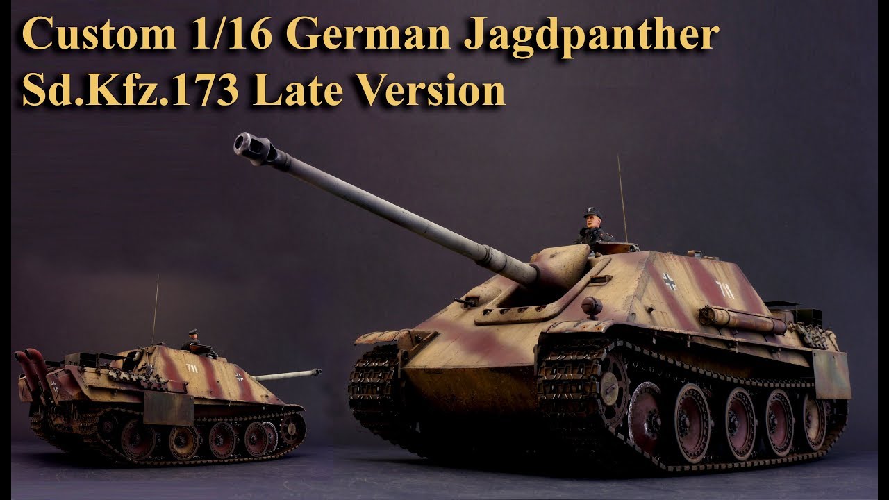 Custom German 1/16 Jagdpanther Late Version RC Tank