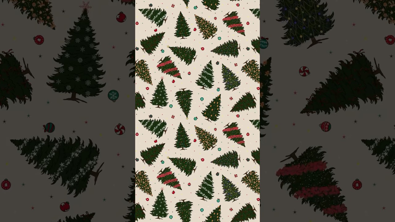 How to Create Seamless Patterns in Procreate: Christmas Tree