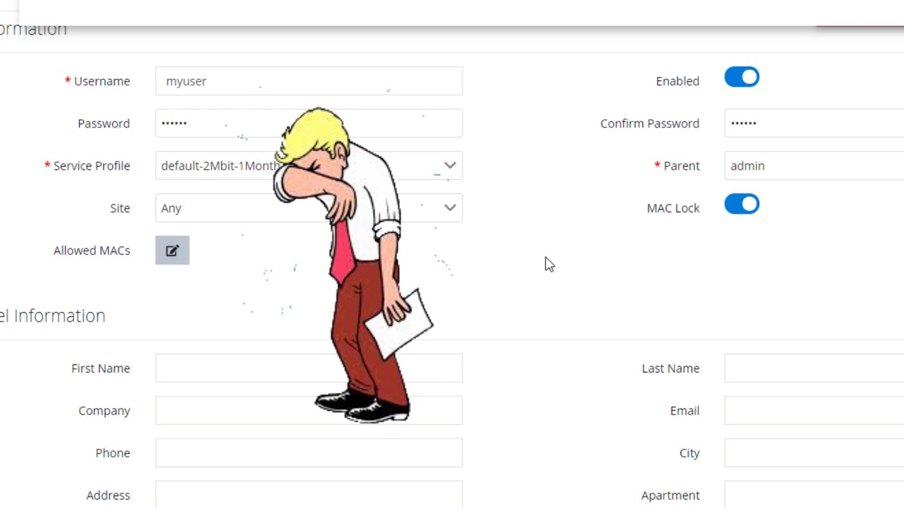Fast add user SAS4