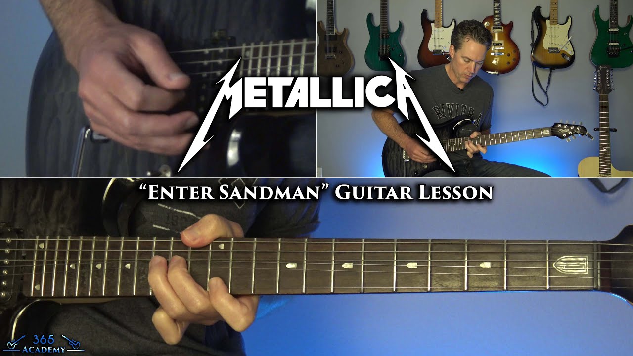 Metallica - Enter Sandman Guitar Lesson (ПОЛНАЯ ПЕСНЯ)