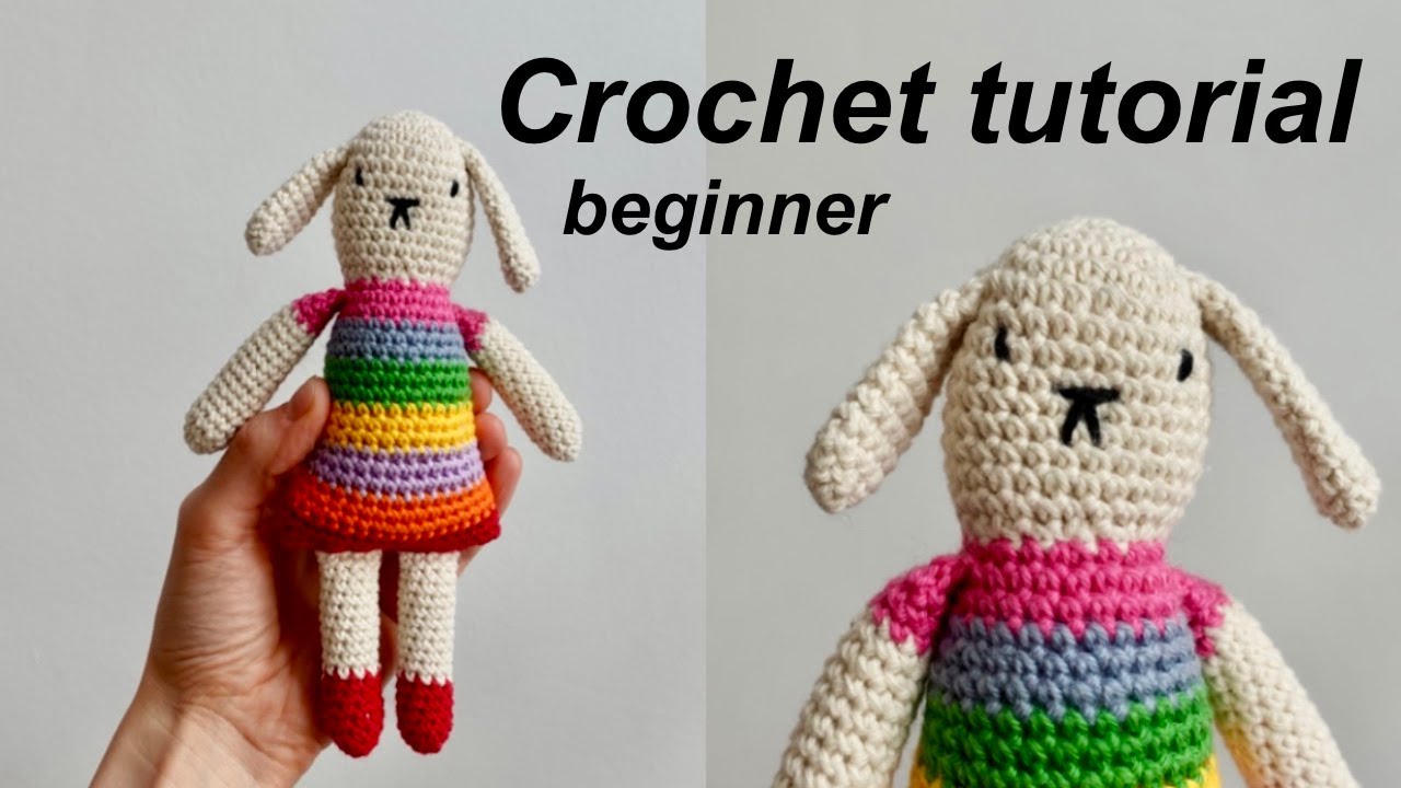 Easy bunny rabbit amigurumi / crochet tutorial