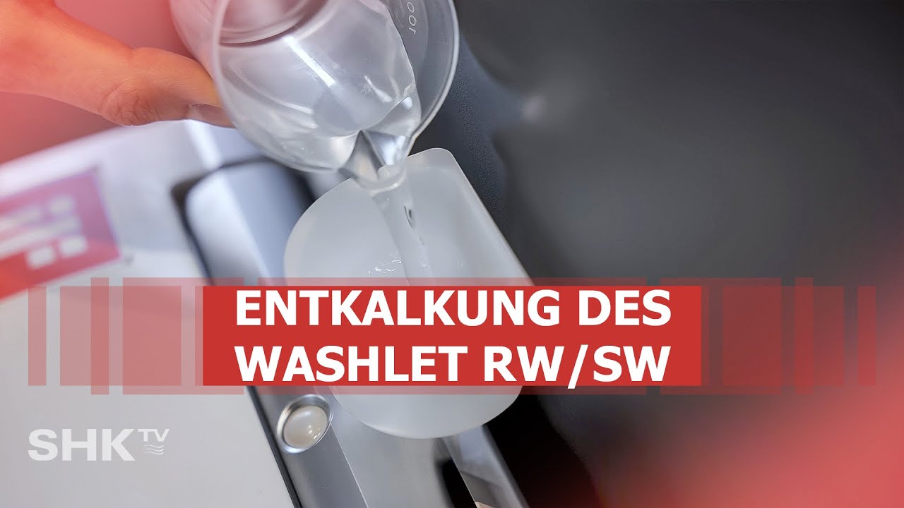 So funktioniert die Entkalkung der TOTO WASHLETs RW und SW | SHK-TV Montage
