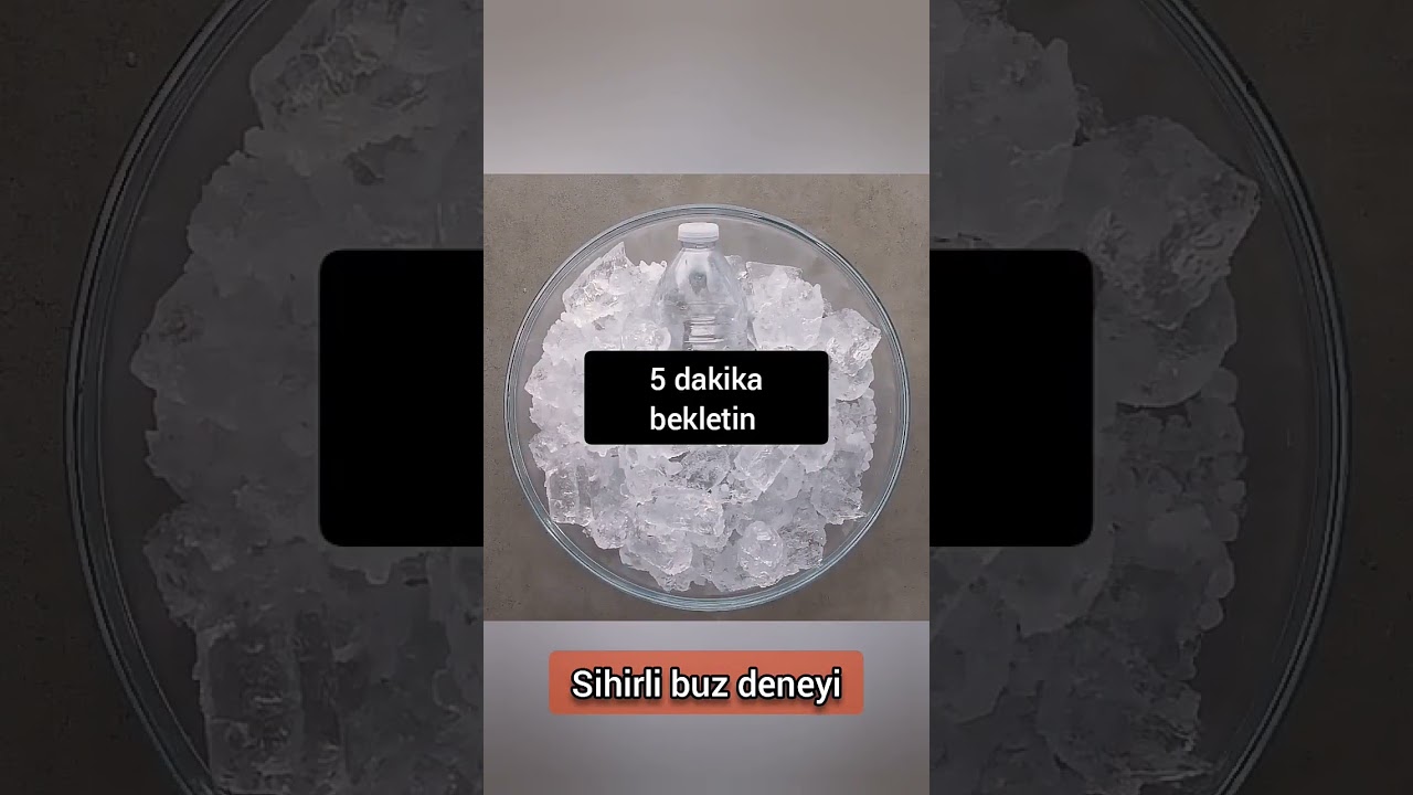 Deney : Sihirli buz #shorts