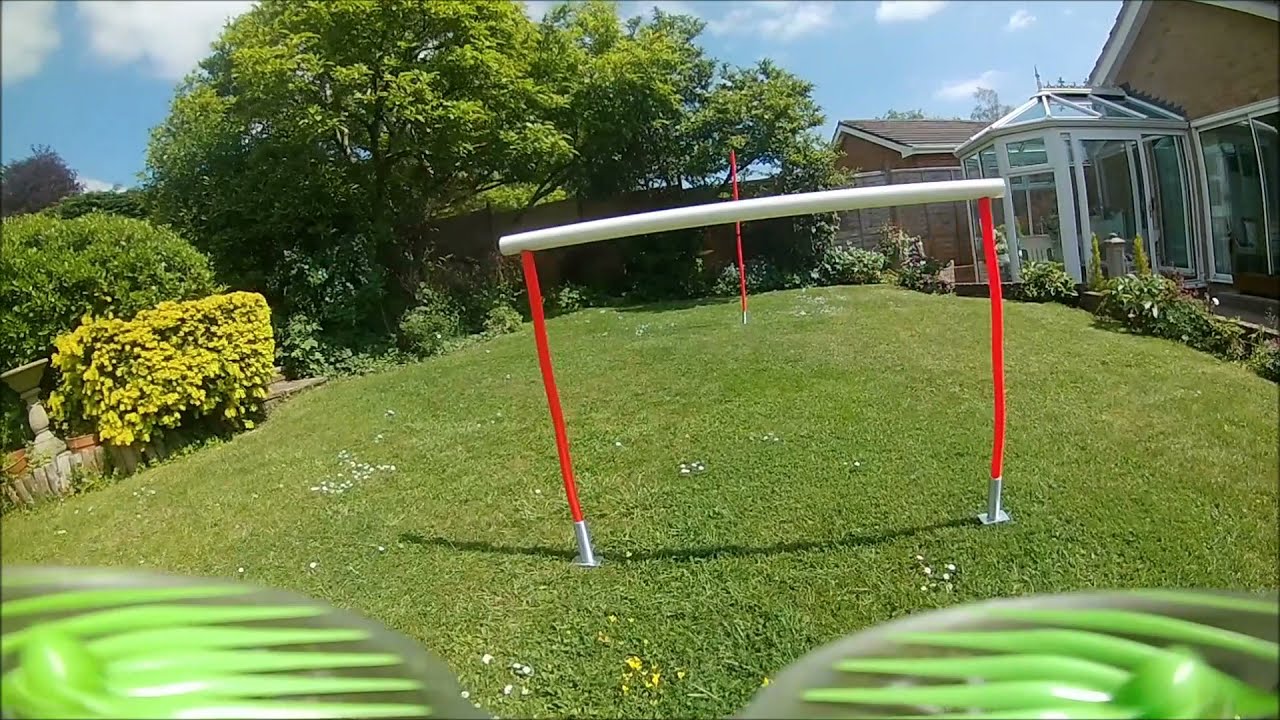 FPV garden quad flight