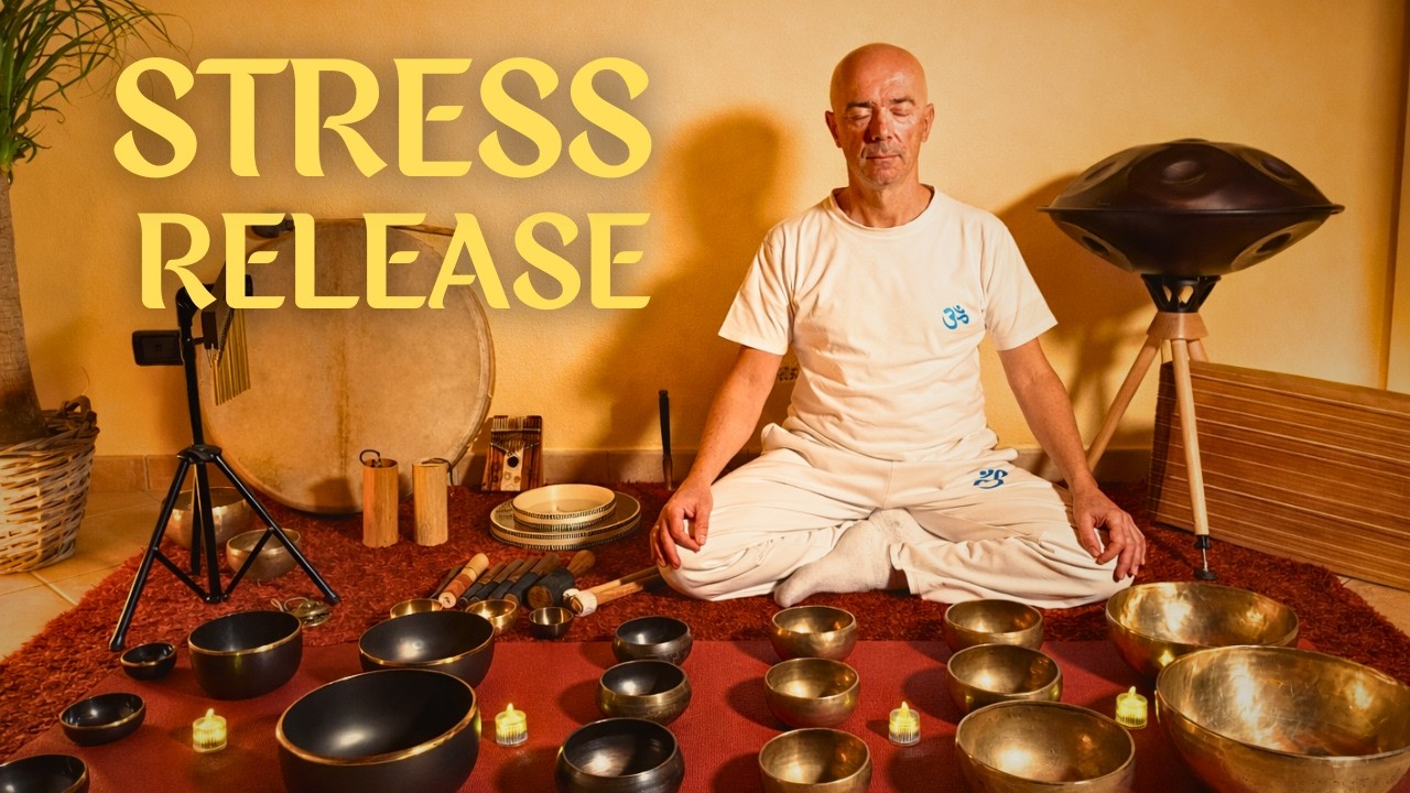 25 Minutes Tibetan Singing Bowls | Deep Relaxation & Stress Relief [Best with Headphones 🎧]