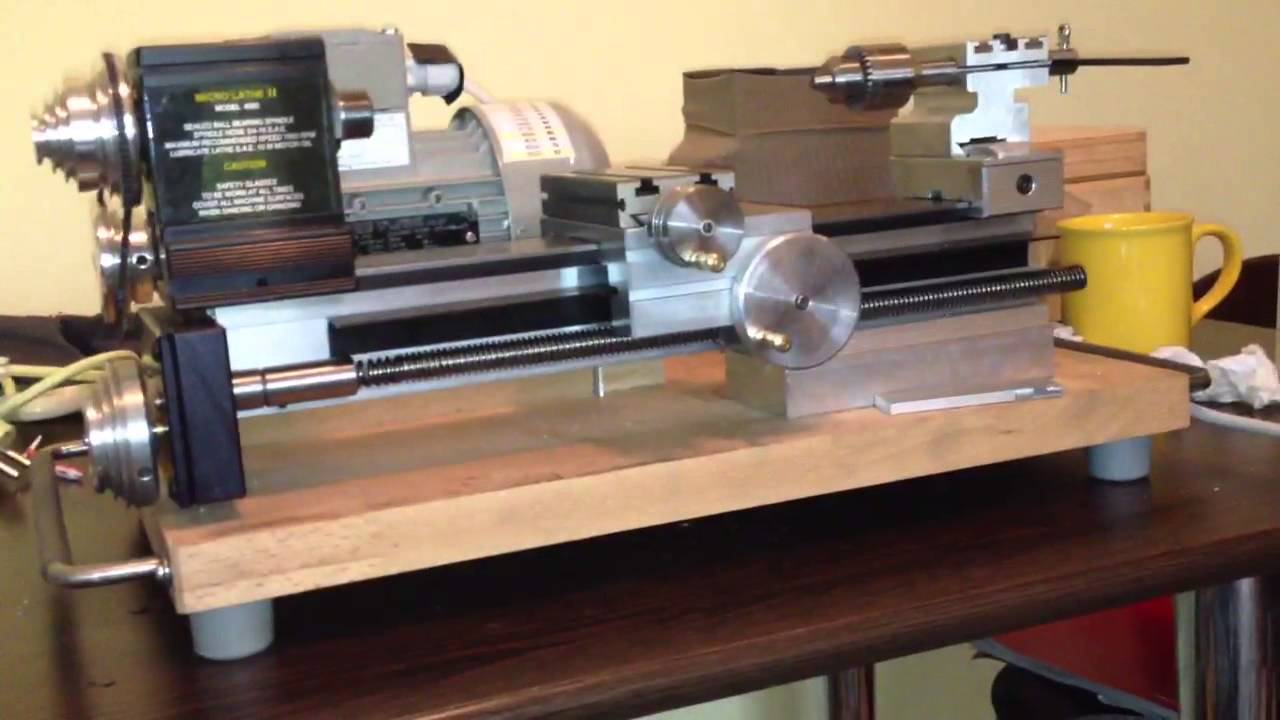 Taig Lathe with Siemens three phase motor and Delta VFD