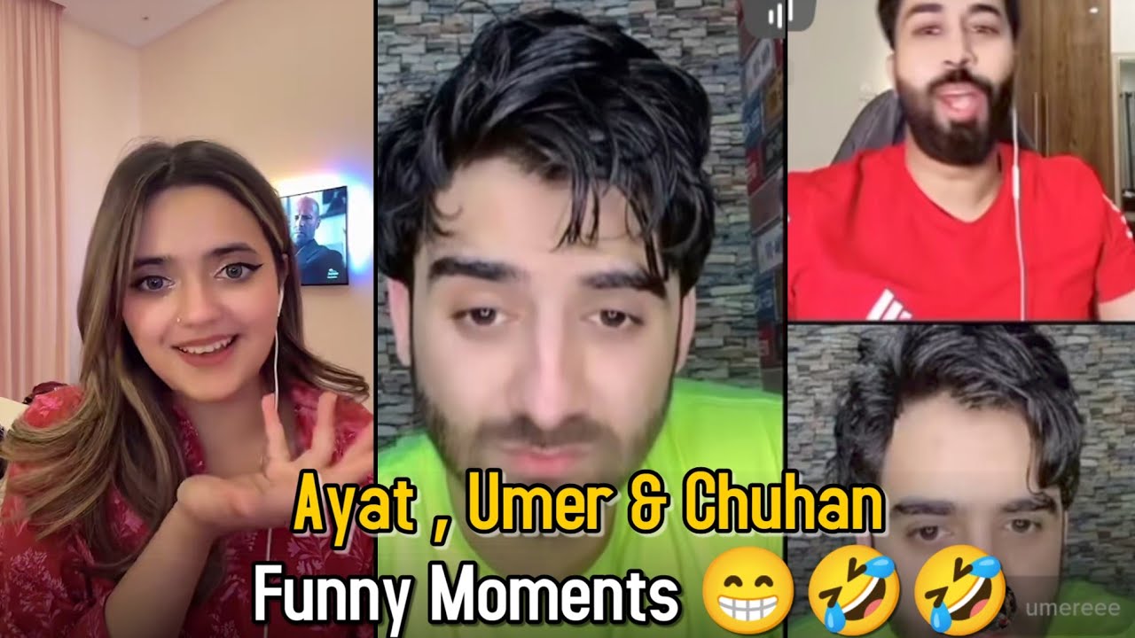 Funny Moments 😂😀 | Ayat , Umer & Chuhan | Tiktok Live Match