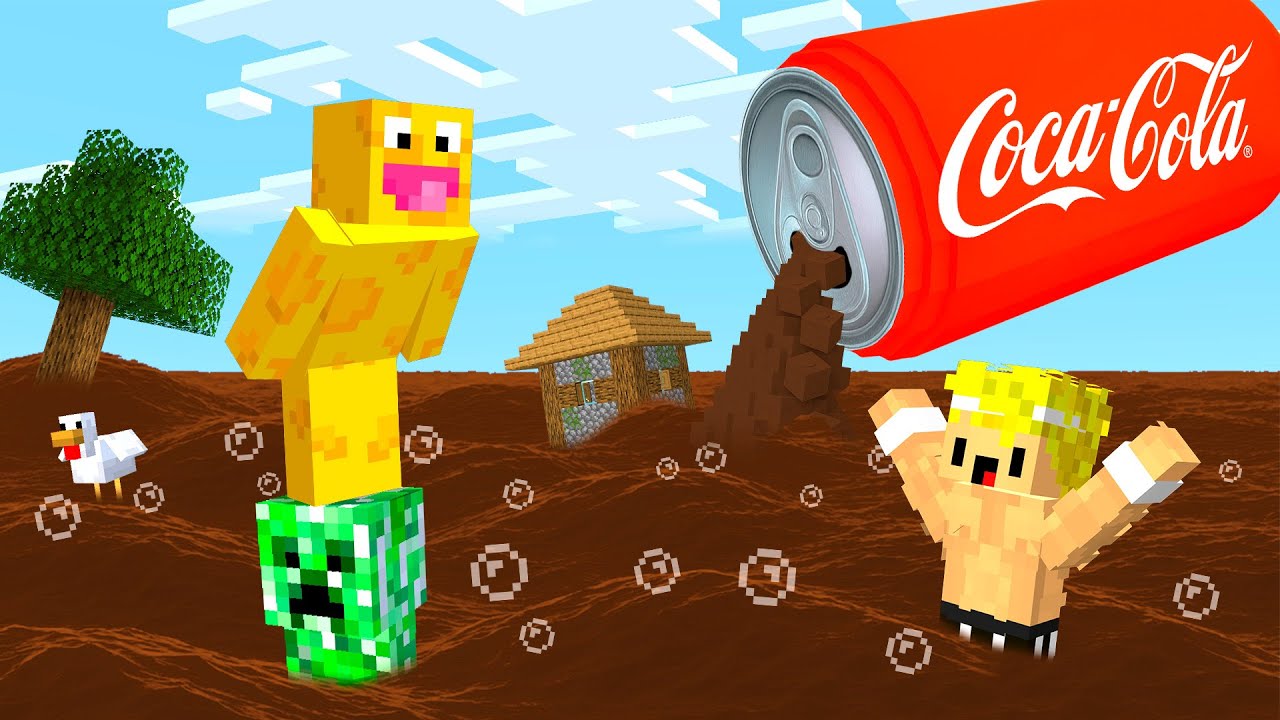Minecraft PERO la COCA-COLA SUBE cada MINUTO
