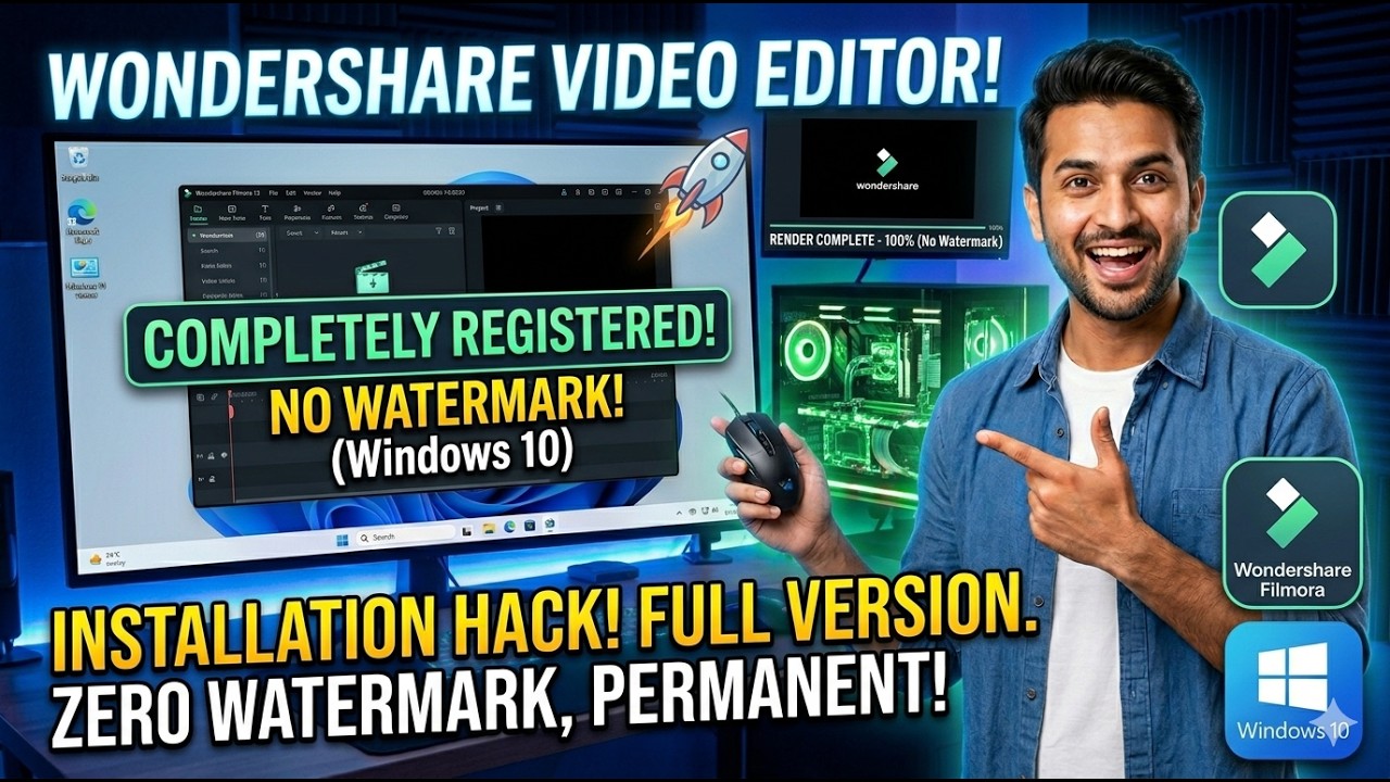 Wondershare Video Editor Install Completely Registered Without Any Watermark in PC Windows 10