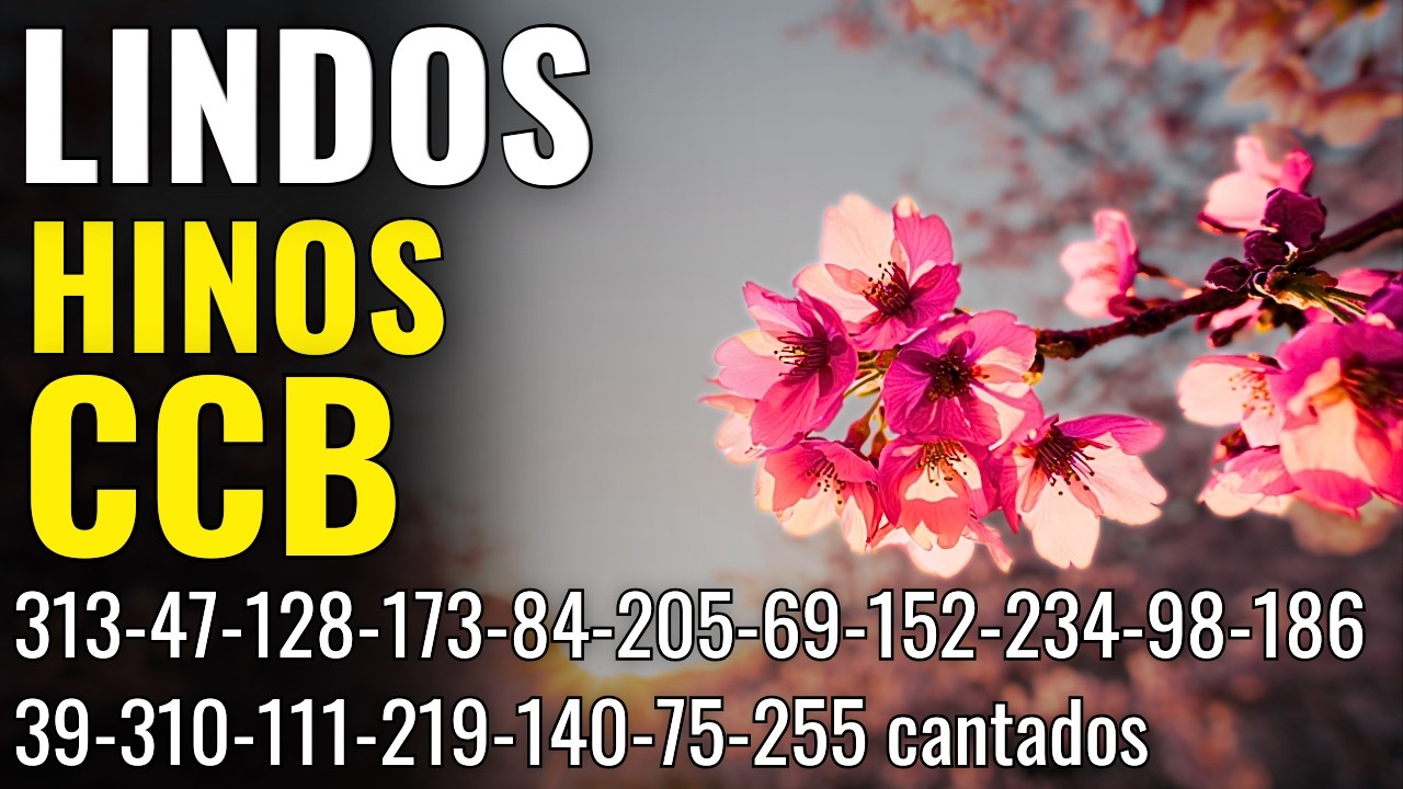HINOS CCB 313-47-128-173-84-205-69-152-234-98-186-39-310-111-219-140-75-255-162 cantados