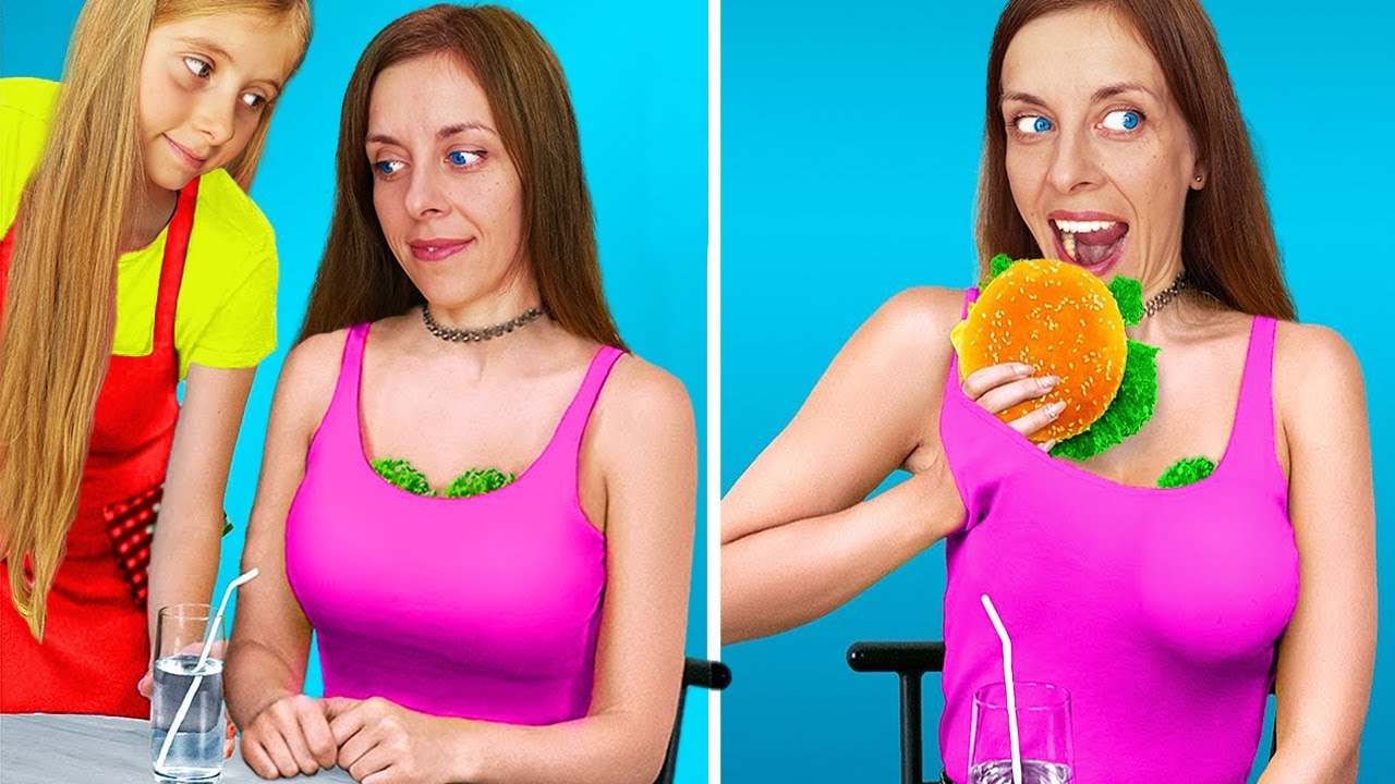 🍕 TIPURI de OAMENI la RESTAURANT 🍽️ Am furișat mâncare 🍔
