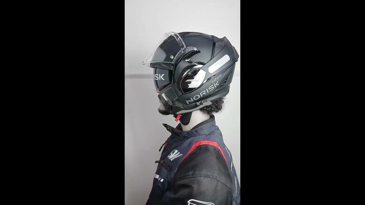 Capacete Articulado Total Norisk Avenger Preto Fosco