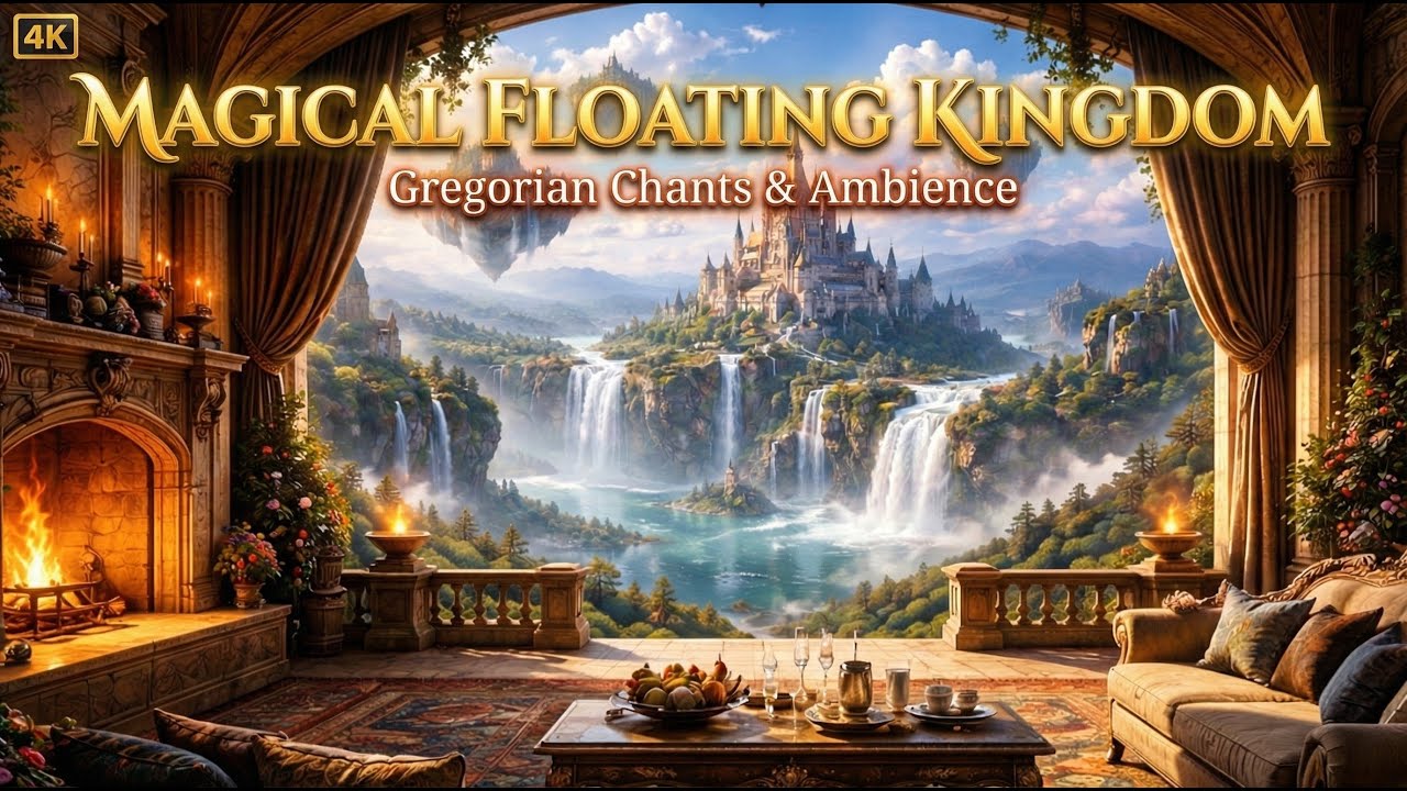 Relaxing Medieval Monks Chanting: The Floating Realm Balcony View for Study & Meditation