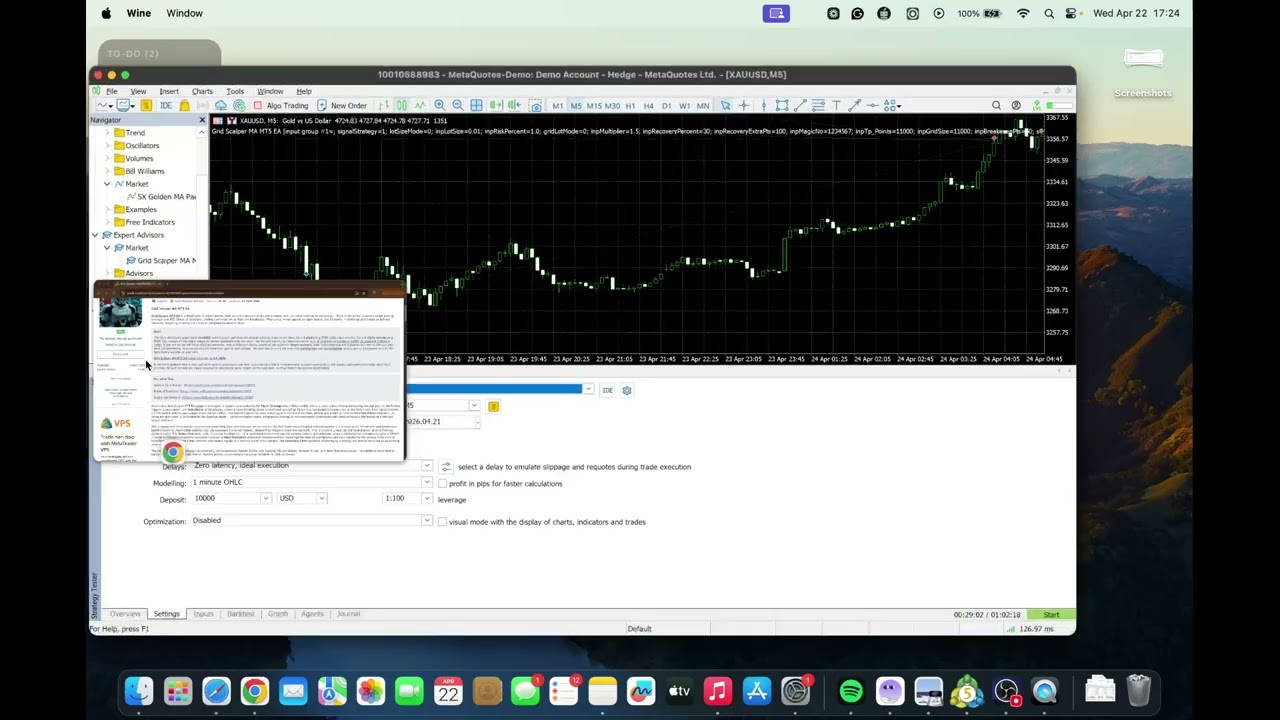 Обзор советника Grid Scalper MA MT5 &ndash; жесткое тестирование на золоте.