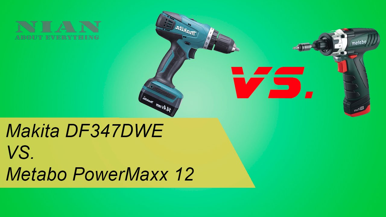 Makita DF347DWE vs. Metabo PowerMaxx 12 (сравнение, обзор)