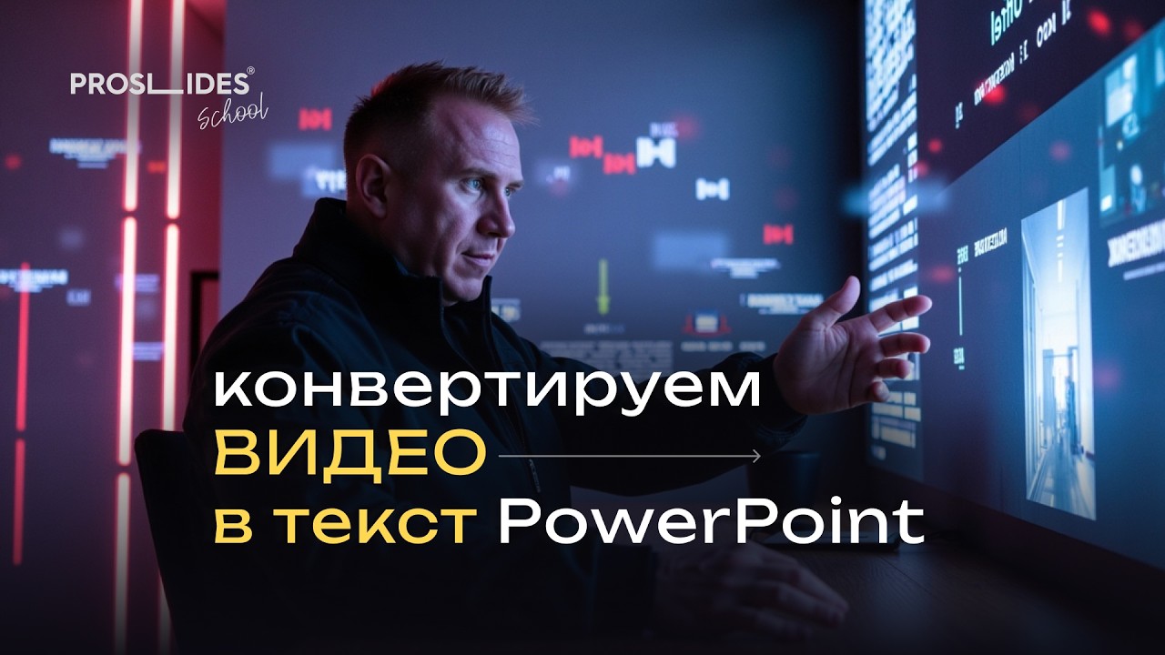 Как ЛЕГКО вставить видео в текст PowerPoint | Крутой эффект за 5 минут