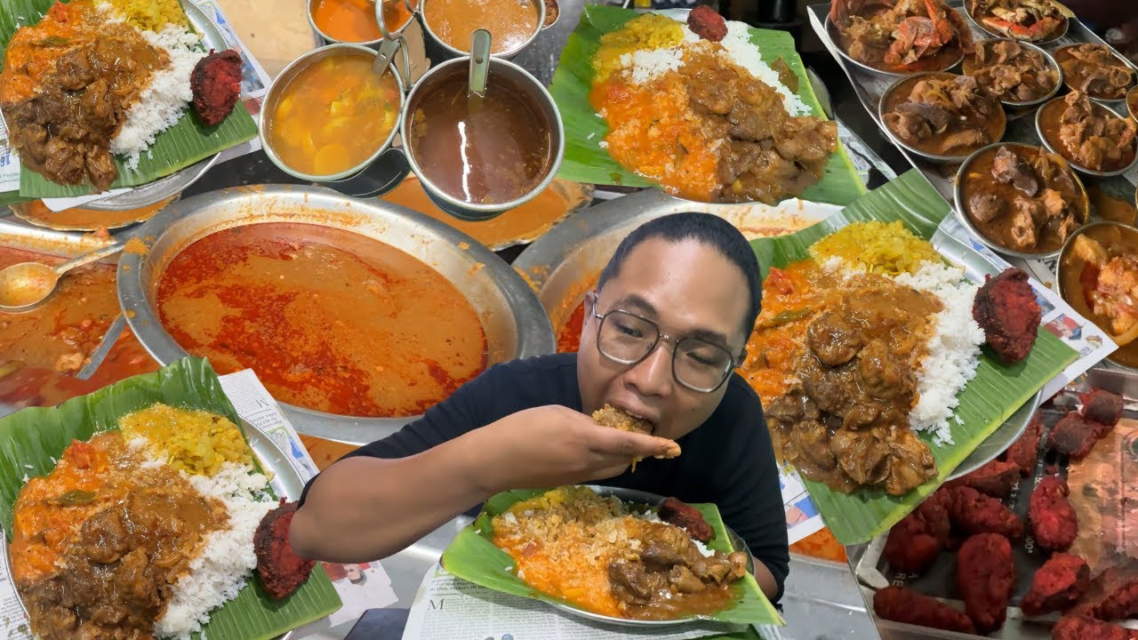 UDAH KAYAK DI INDO BAH MAKAN PAKE ALAS PISANG‼️MAKAN MURAH GA TAKUT KANTONG PECAH YA CUMA CHENNAI‼️