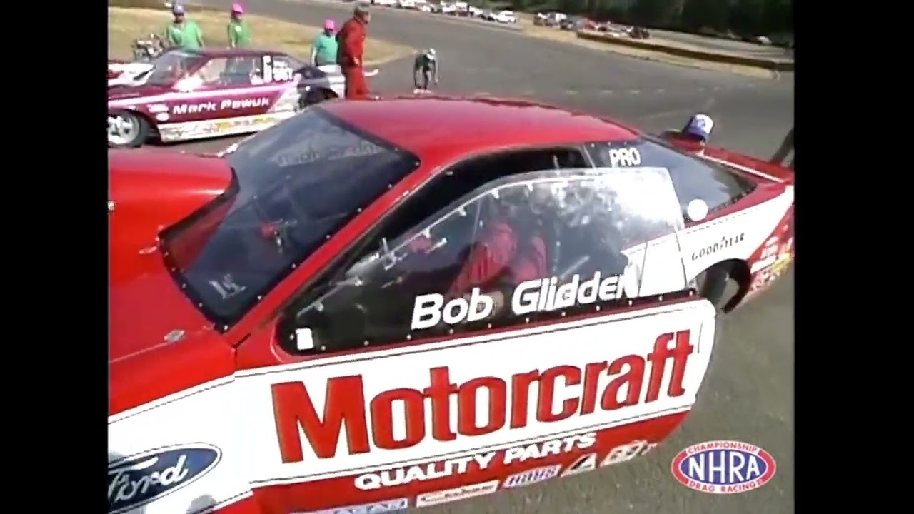 1990 NHRA Northwest Nationals Pro Stock Final Bob Glidden vs. Mark Pawuk
