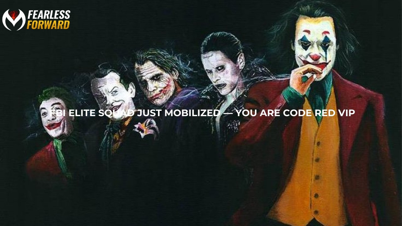 FBI ELITE SQUAD JUST MOBILIZED FOR YOU, YOU’RE CODE RED VIP 🚨🔥 || JOKER SPEECH