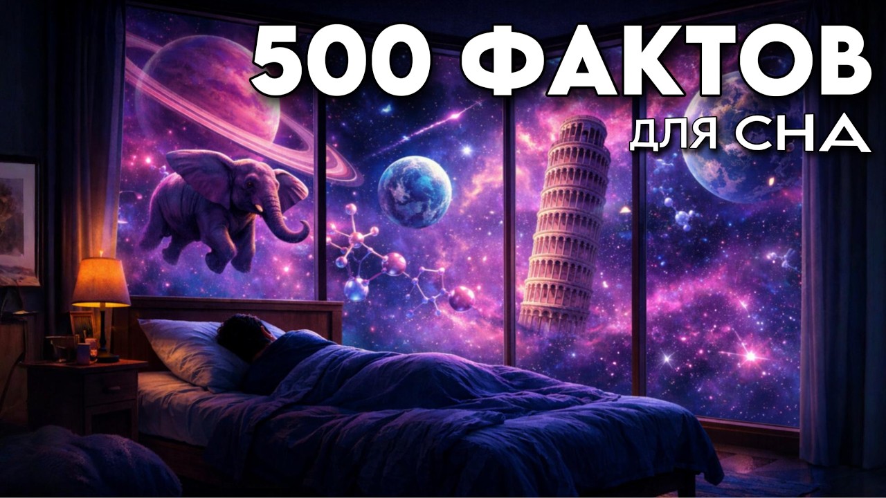 ЛЕКЦИЯ ДЛЯ СНА🌙 500 фактов обо всём на свете в одном видео