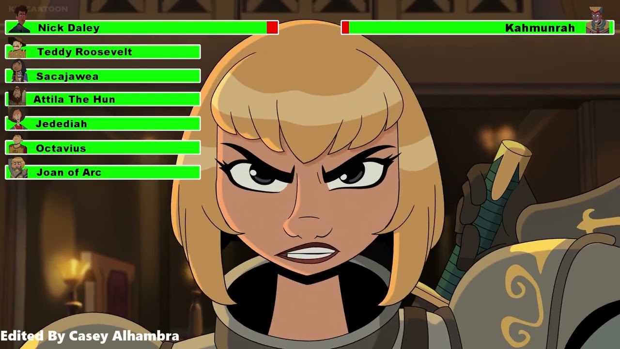 Night at the Museum: Kahmunrah Rises Again (2022) Stealing the Tablet with healthbars