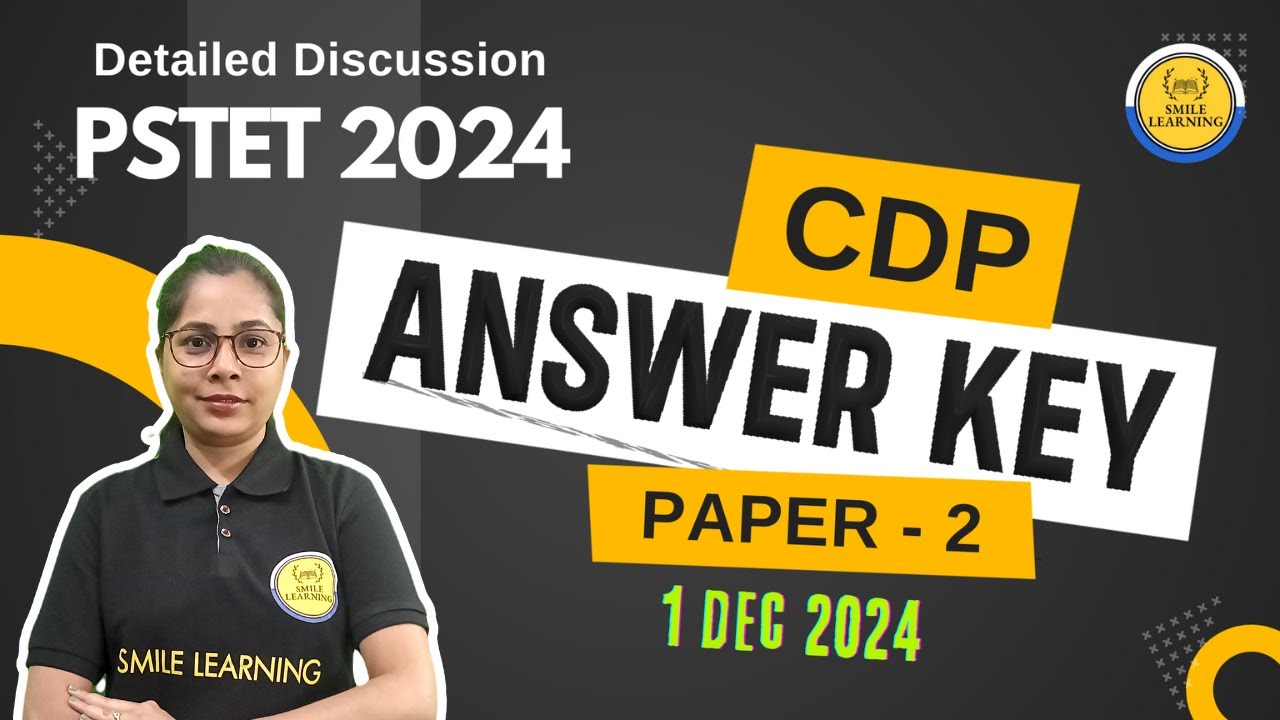 PSTET 2024 Paper 2 Answer key Detailed Discussion By Tejinder Kaur