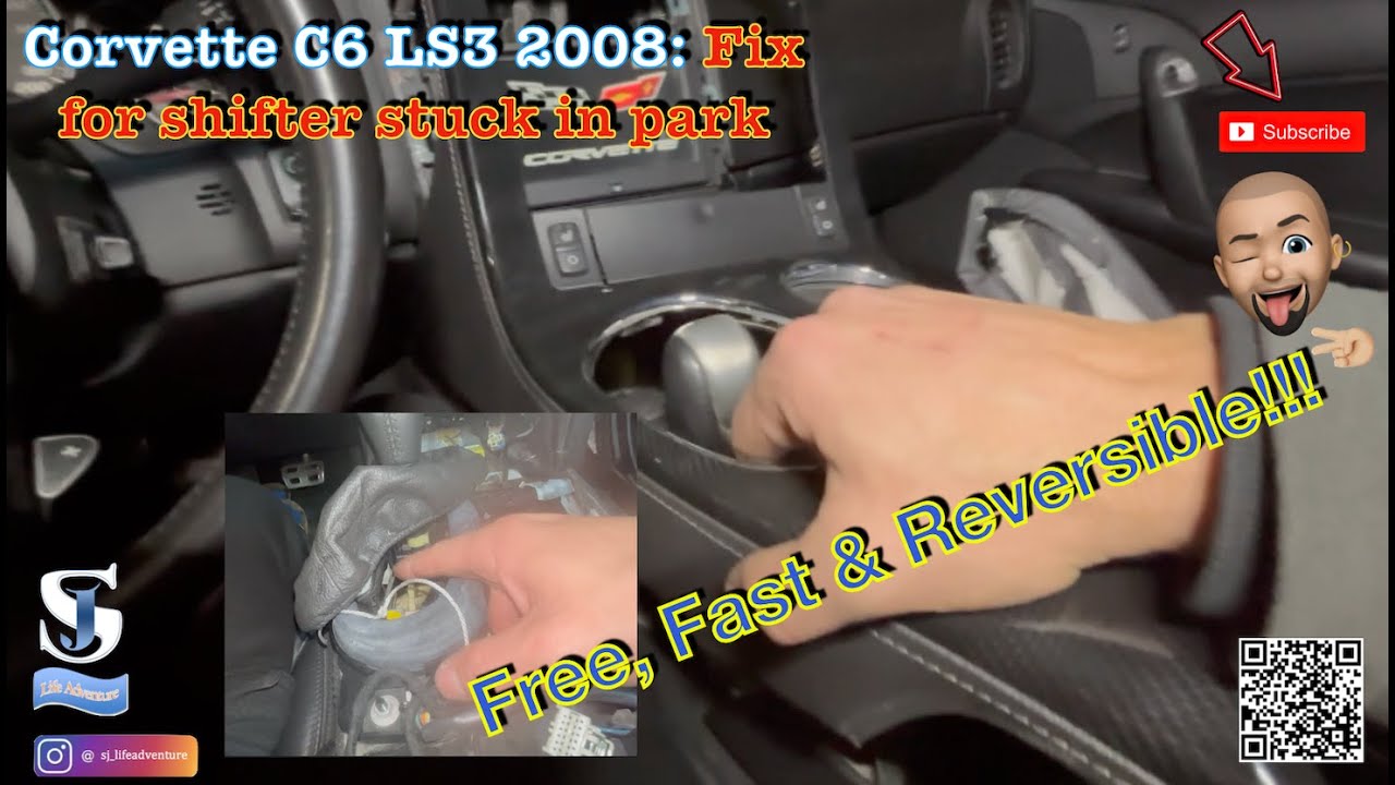 How to repair your C6 Corvette: Shifter stuck in park (FREE & EASY fix!!!)