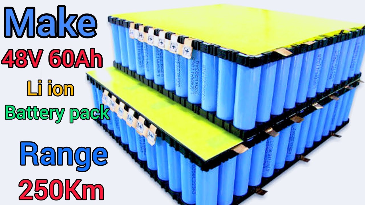 How to Make 48V 60Ah Lithium ion Battery Pack at home | for Electric Bike and scooter