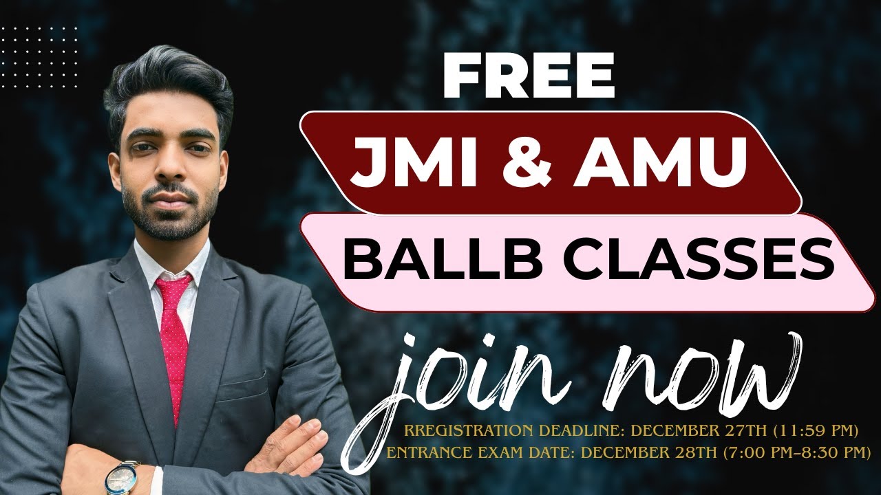 FREE JMI & AMU BALLB CLASSES | EHTESHAM LAW