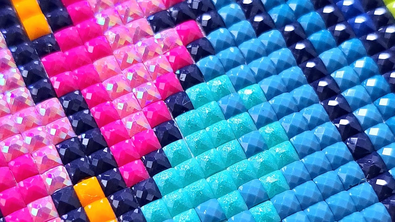 Super Satisfying ASMR Style Diamond Painting - Diamond Art Club - Real Time - No Talking