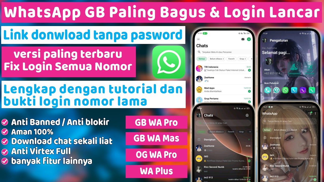Обновление GB WhatsApp: вход без проблем для всех номеров ⚡ Лучший мод WA