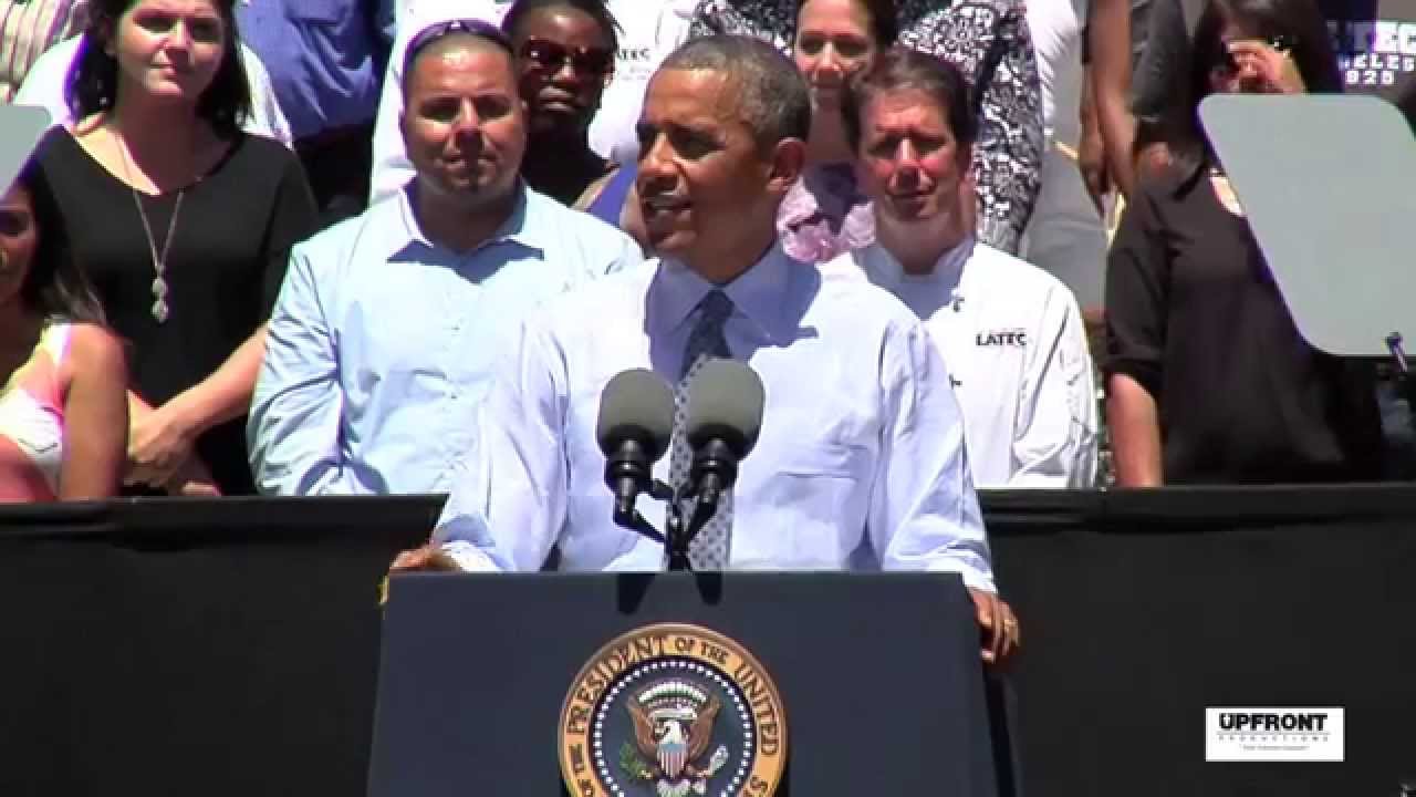 President Barack Obama at LA Trade Tech College by filmmaker Keith O'Derek