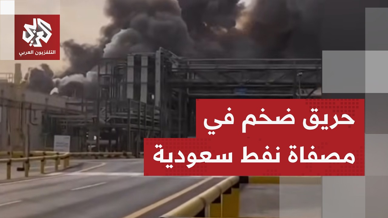 عاجل │ اندلاع حريق في مصفاة رأس تنورة النفطية في السعودية جراء هجوم إيراني بالمسيّرات