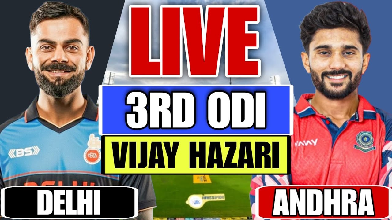 Andhra vs Delhi, Group D - Live Cricket Score, Commentary