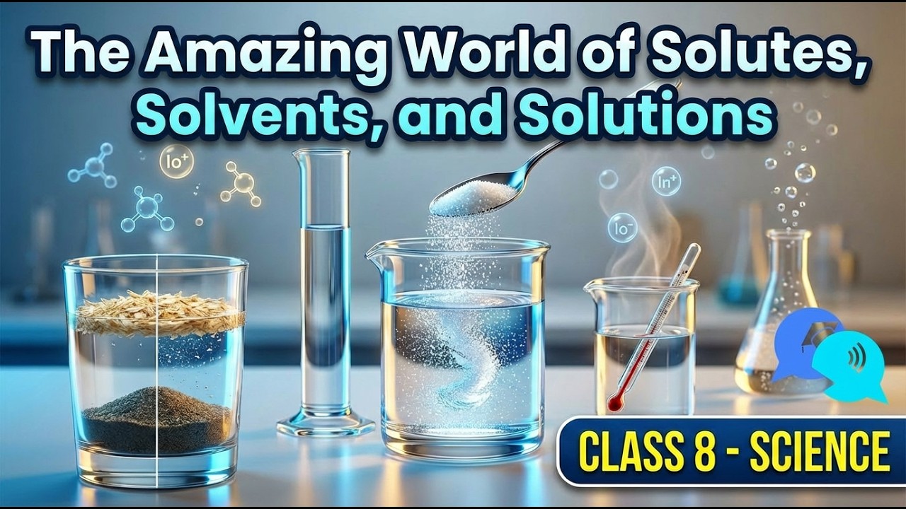 The Amazing World of Solutes, Solvents, and Solutions | Animated Video | Solutes Solvents Solutions