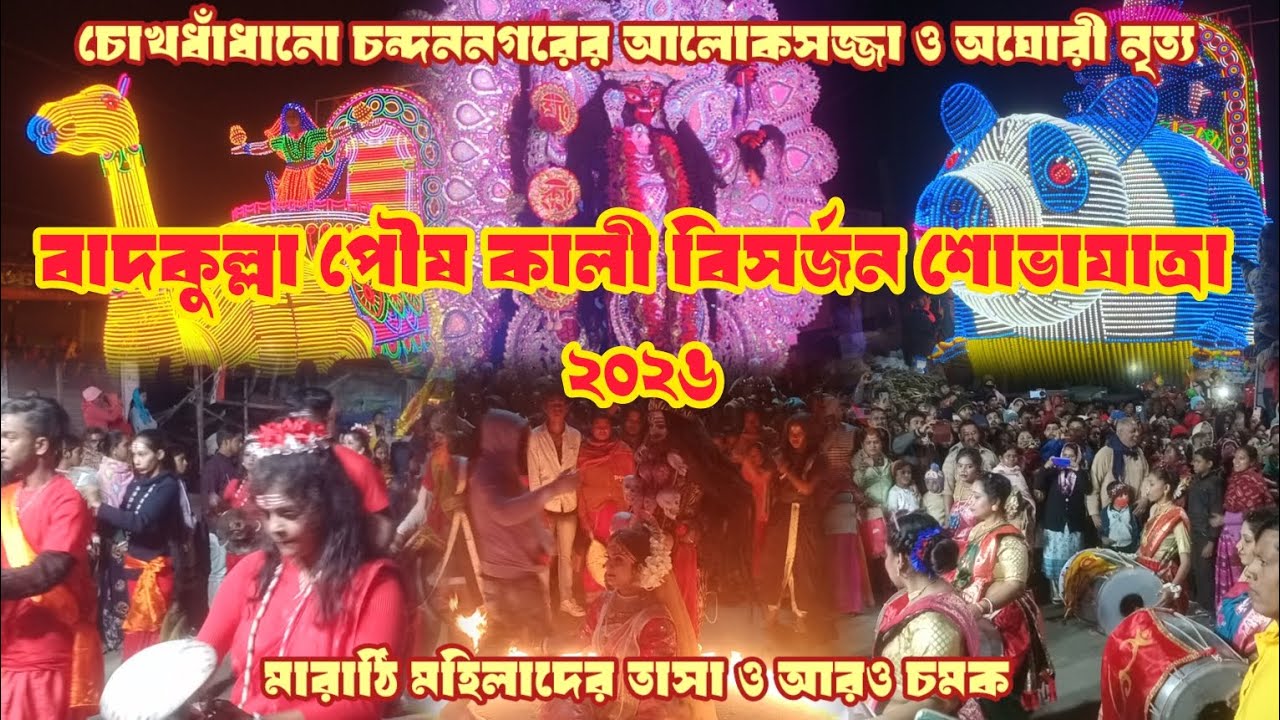 🤩😍বাদকুল্লা পৌষ কালী পূজা বিসর্জন শোভাযাত্রা ২০২৬। 🤩 Badkulla Pouskali Puja ।#badkulla #poushkali