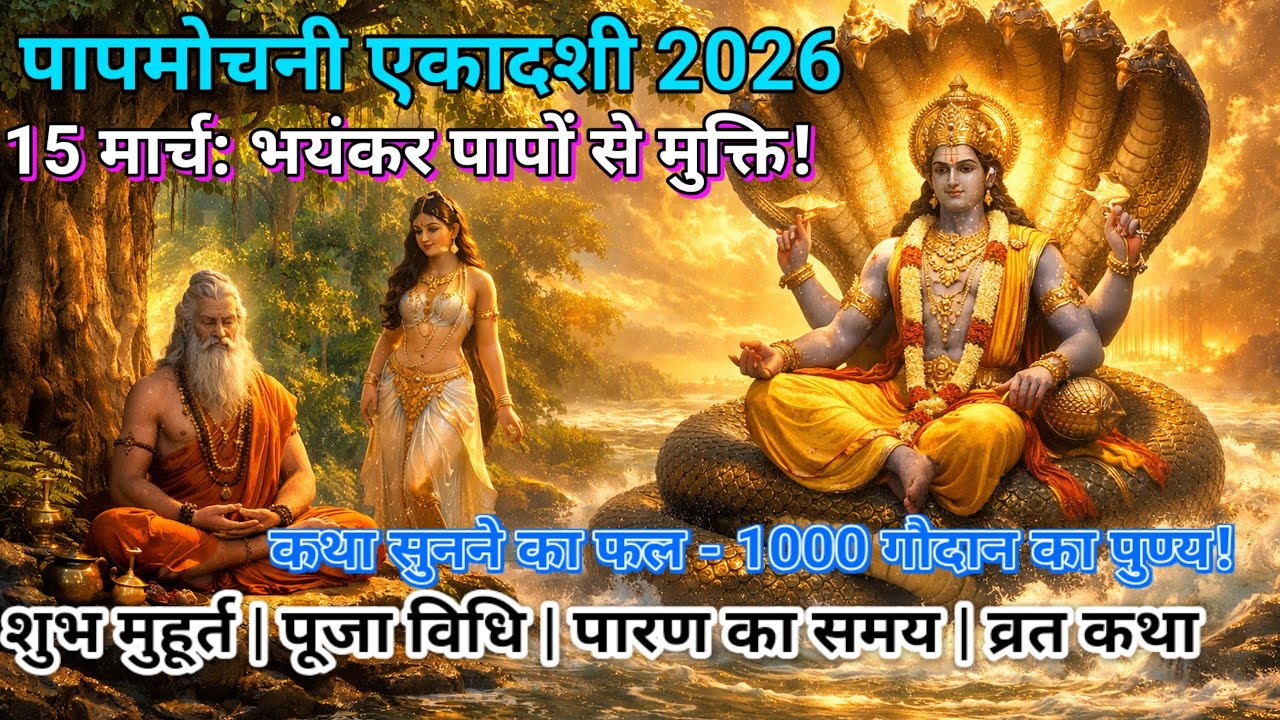 Papmochani Ekadashi 2026: पापमोचनी एकादशी कब है? शुभ मुहूर्त, पूजा विधि, व्रत कथा और पारण का सही समय