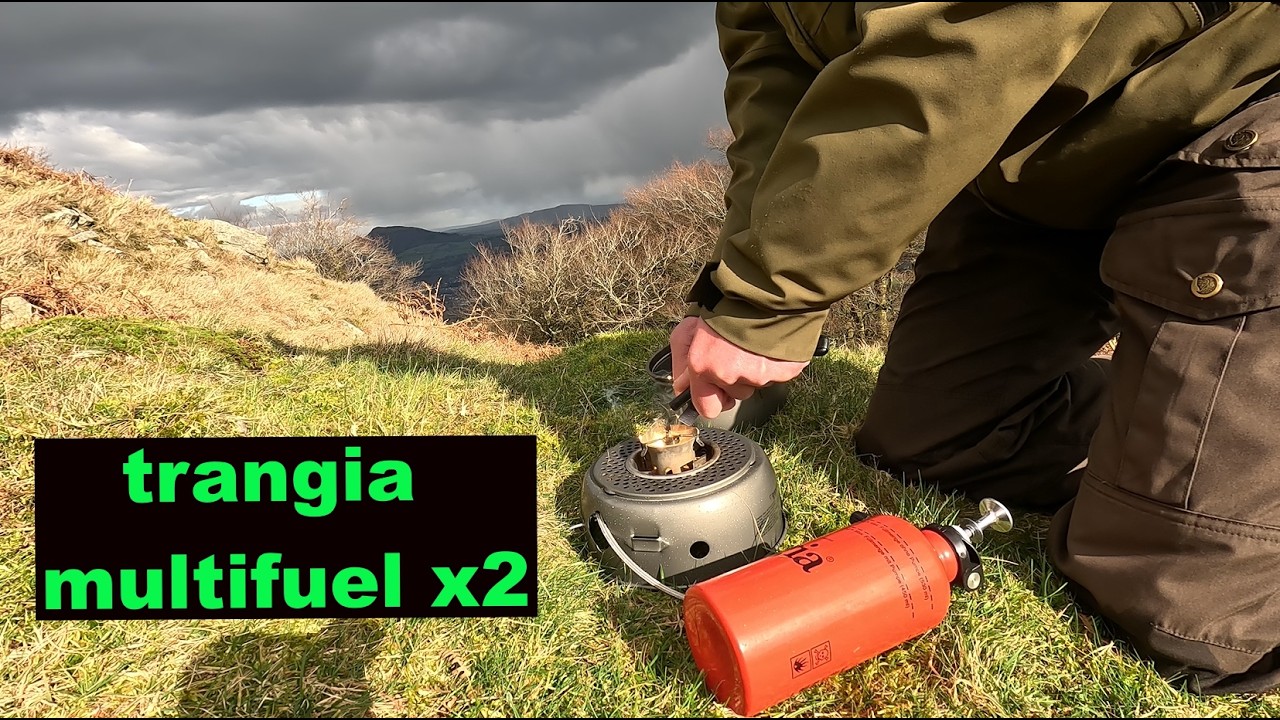 trangia multifuel x 2 on a windy hillside review and test
