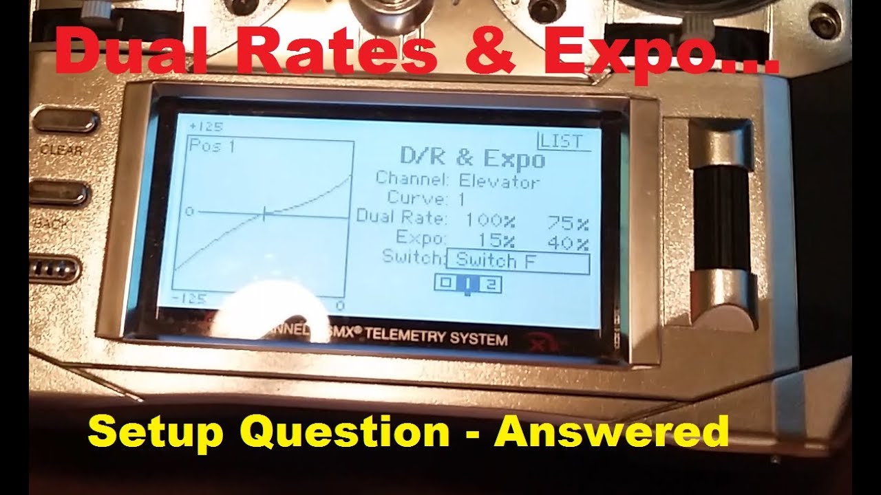 Spektrum - DX18 - Dual Rates and Expo - Tutorial