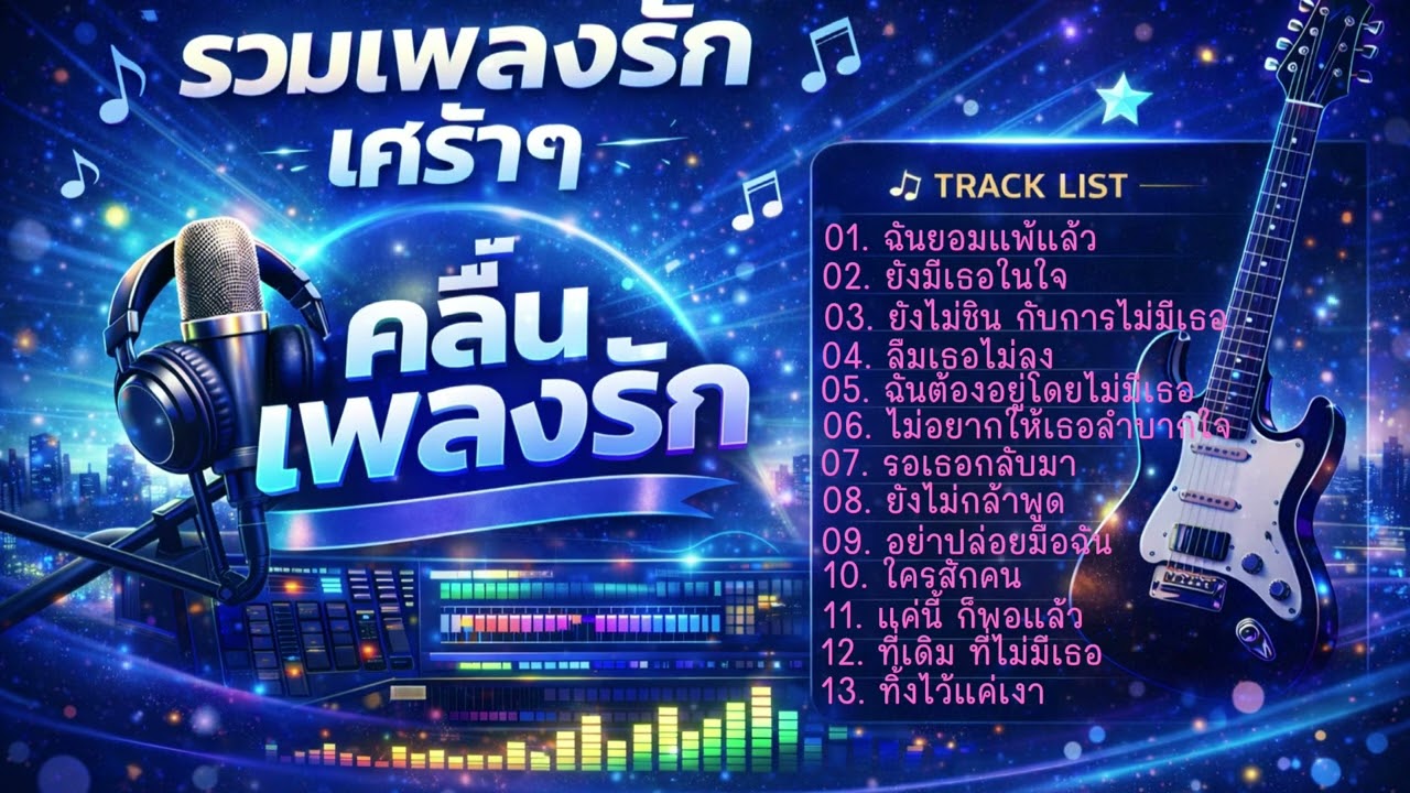 รวมเพลงรักซึ้งๆ เศร้าๆ ฟังยาวๆ [2026] | เพลงรักความหมายดี ฟังแล้วใจฟู 💕-[คลื่นเพลงรัก offcial]