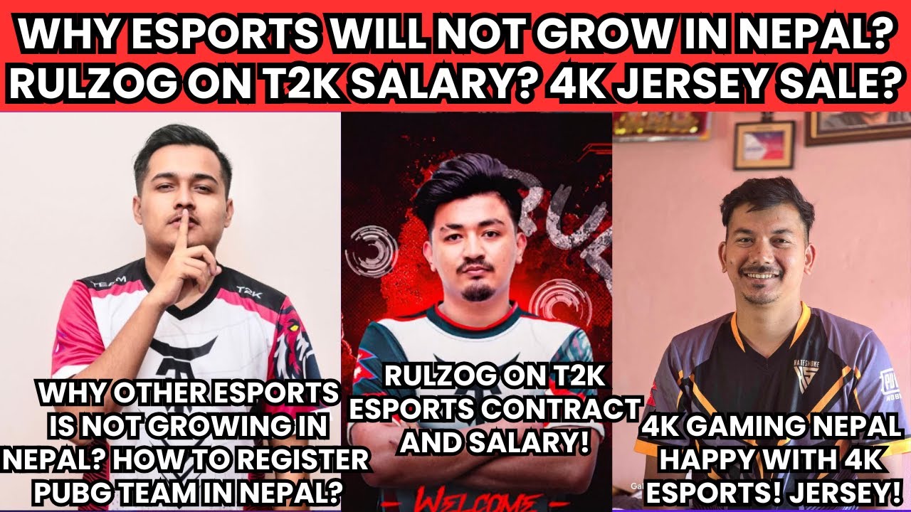 @BipulCasts ON WHY ESPORTS NOT GROWING IN NEPAL! @RulzOG ON T2K CONTRACT & SALARY! 4K ESPORTS JERSEY
