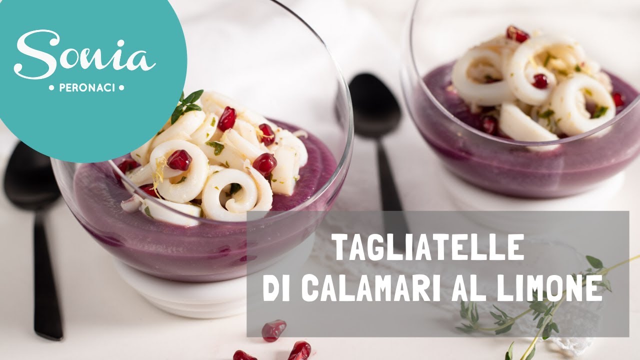 Tagliatelle di calamari al limone
