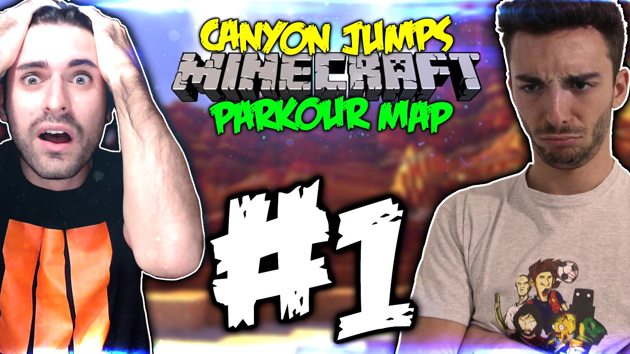 MINECRAFT PARKOUR: SPACCO LA SEDIA!! - Canyon Jumps #1 w/ Murry