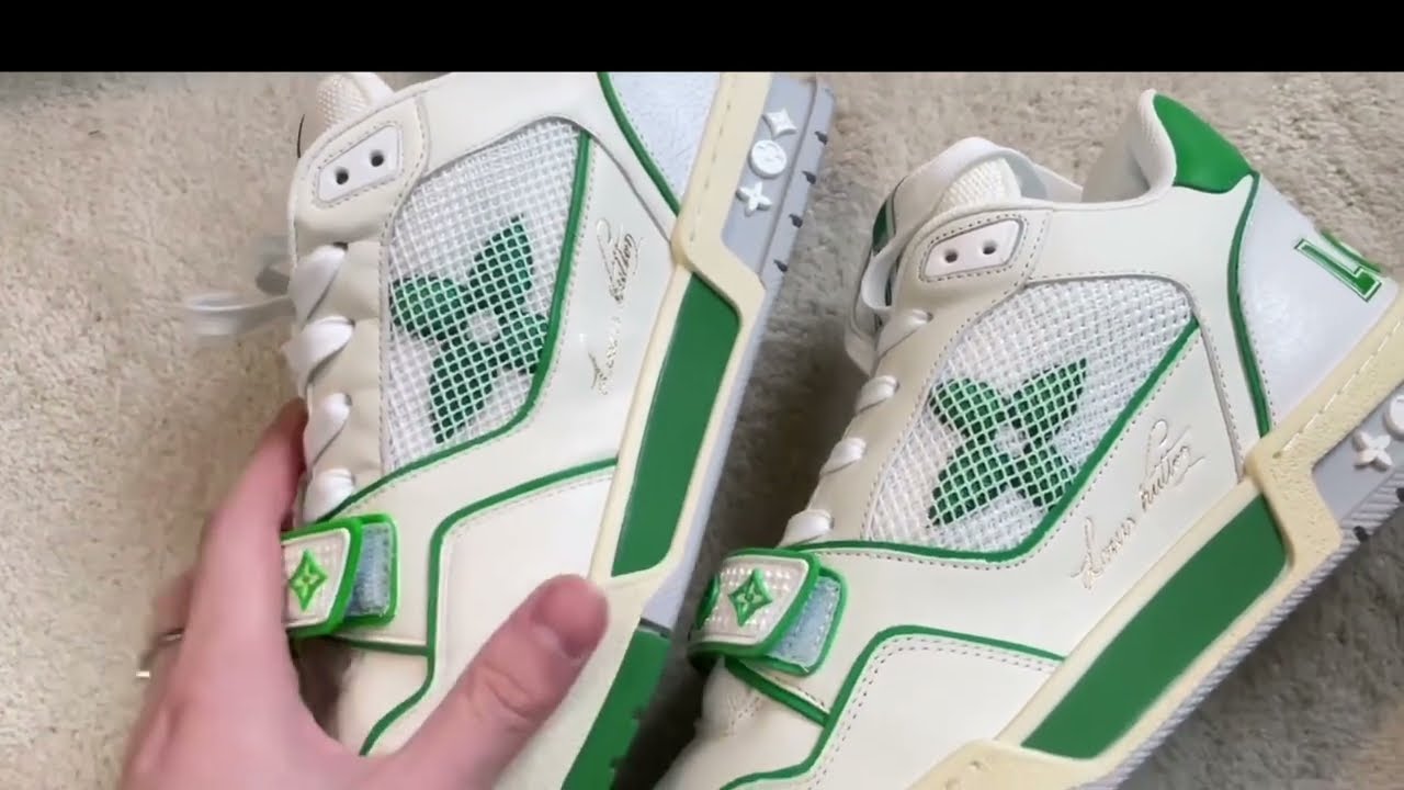 Lv trainer 白绿魔术贴真假对比分享！