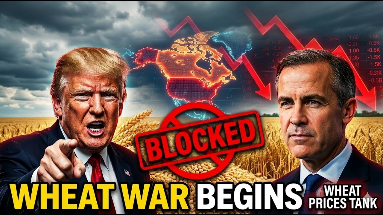 BREAKING: Trump FREEZES $840M in Canadian Wheat — Carney's Shock Move BYPASSES U.S. Markets Forever!