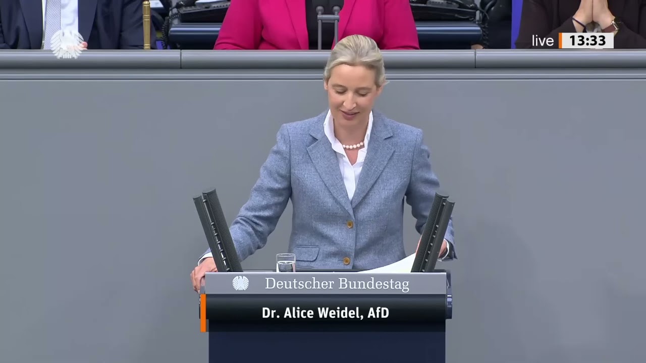 STREIT IM BUNDESTAG: ALICE WEIDEL GEGEN MERZ! &ndash; &bdquo;Kein Anstand, keine Prinzipien!&ldquo;