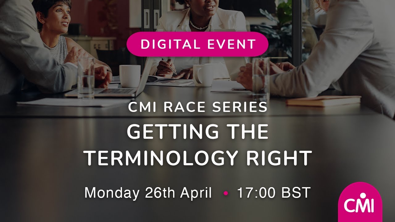 CMI Race: Getting the Terminology Right