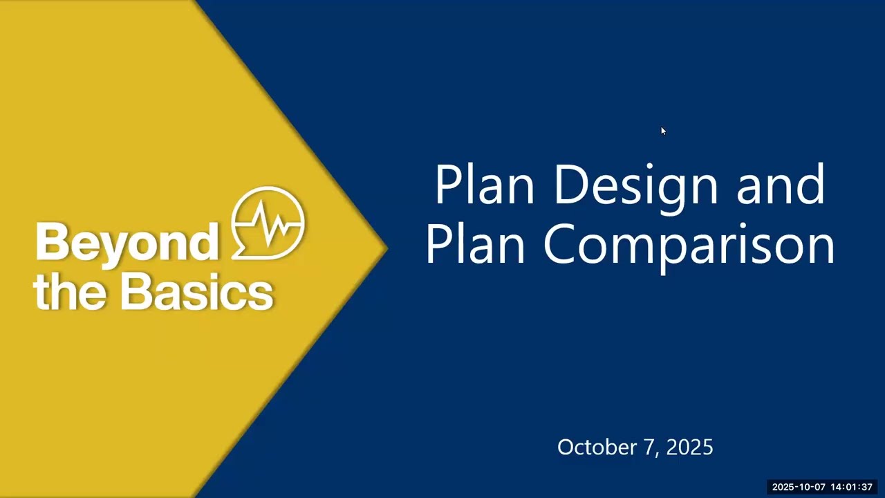 Plan Design and Plan Comparison