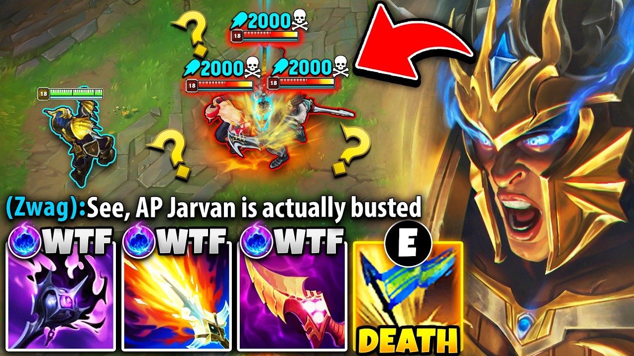 My team thought I was trolling with AP Jarvan... but then I carried them (FLAG OF DEATH)